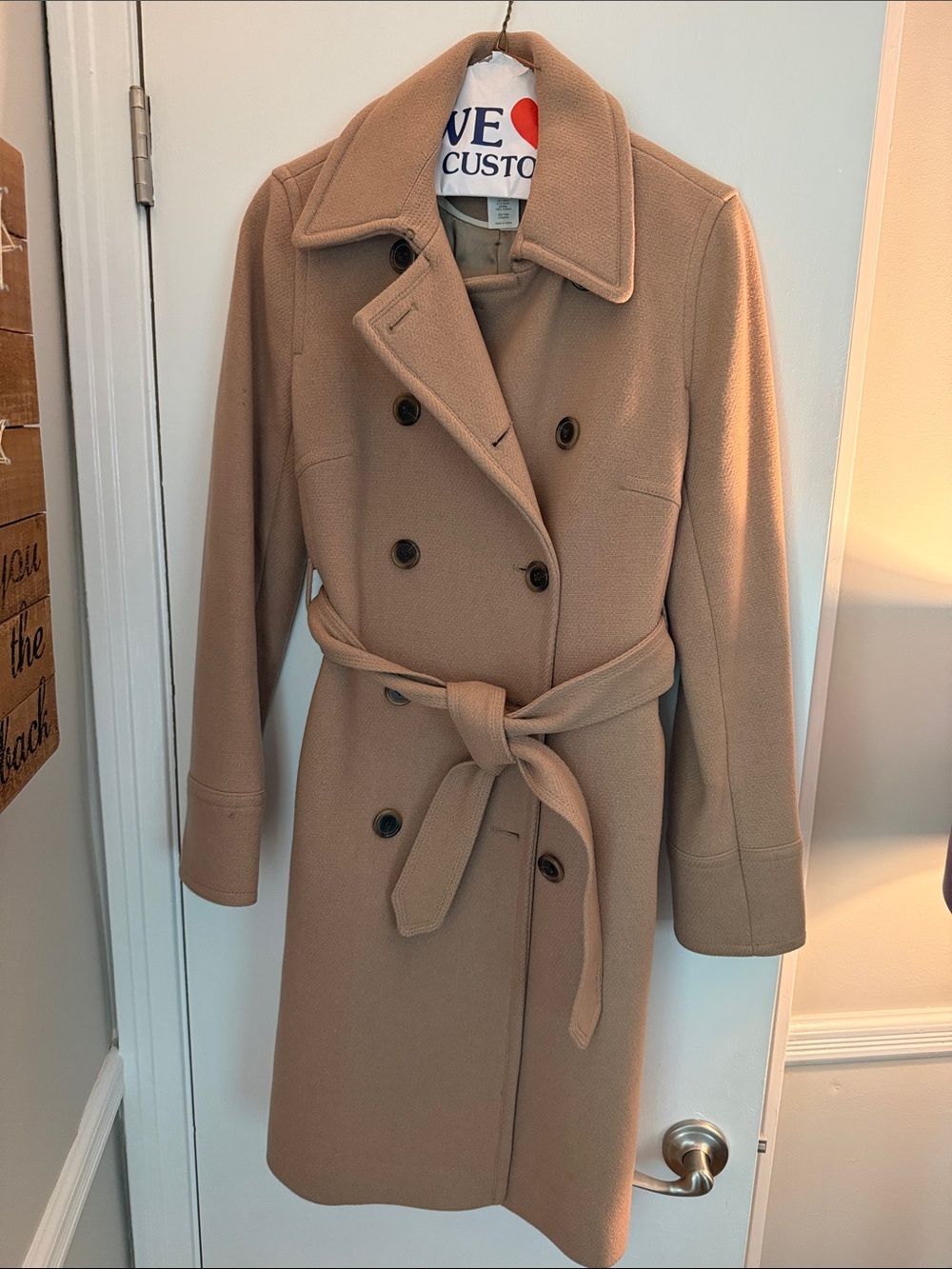 J. Crew Stadium Cloth Coat - size 8